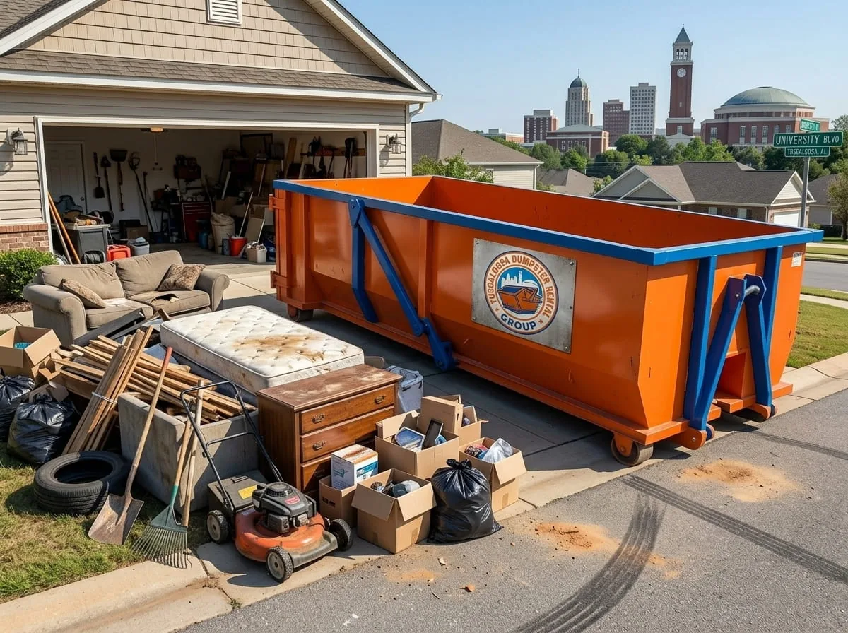 Dumpster rental in Vance AL Roll-off dumpster rental serving Vance, AL